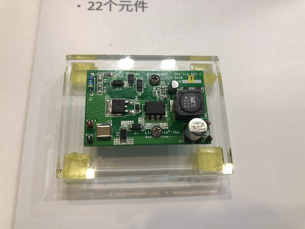 PI LinkSwitch-TN2Q——2.7W非隔离StackFET降压式电源（DER-719Q），主要参数：60VDC至950VDC输入；18V/150mA输出；效率＞65%；105℃环境温度；1100VDC输入瞬态耐压；22个元件